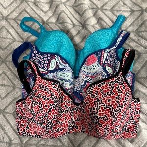 Set of 3 Cacique Lightly Lined Balconette Bras